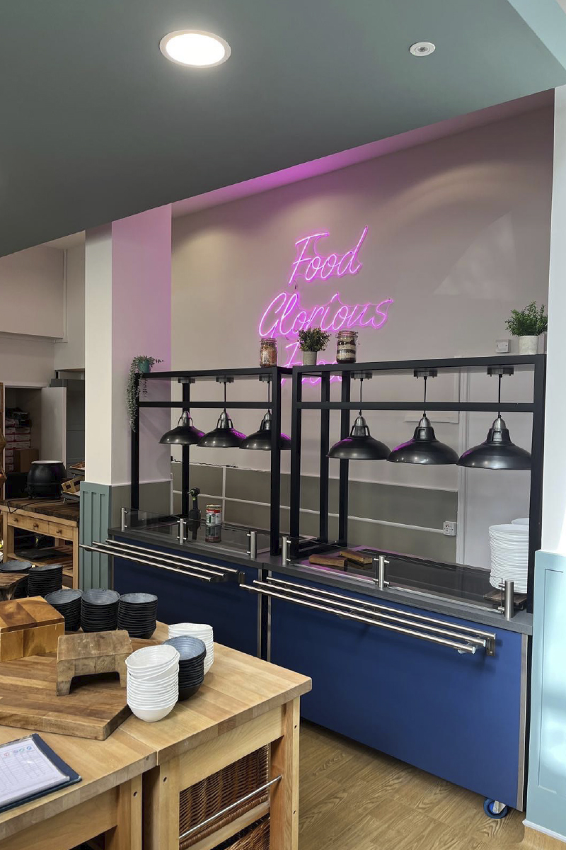 school canteen renovation at brighton college