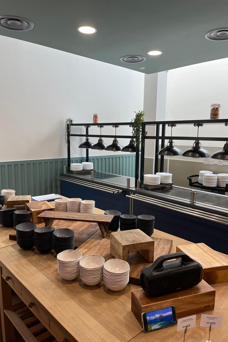 school dining hall and canteen renovation at brighton college