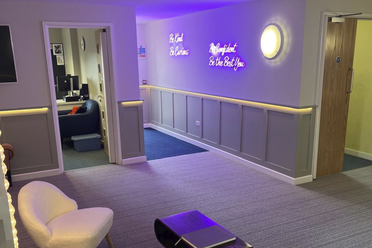 school entrance hall refurbishment at brighton college