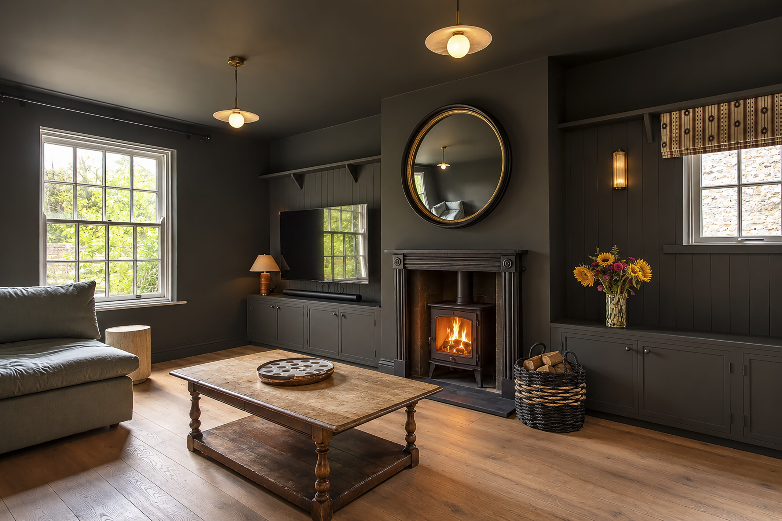 Living room renovation at Rossmead in Hassocks