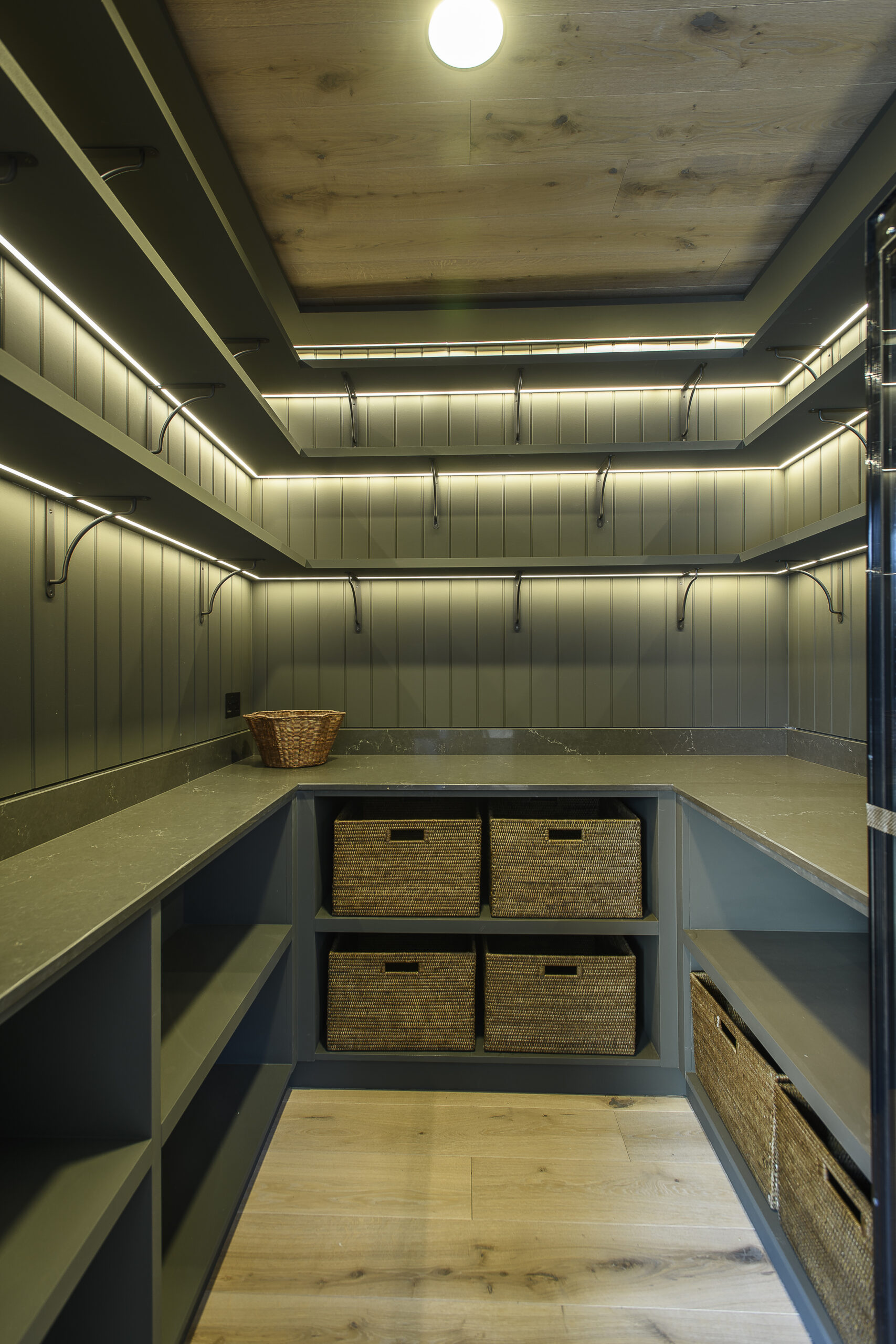 Bespoke kitchen pantry design at Rossmead in Hassocks