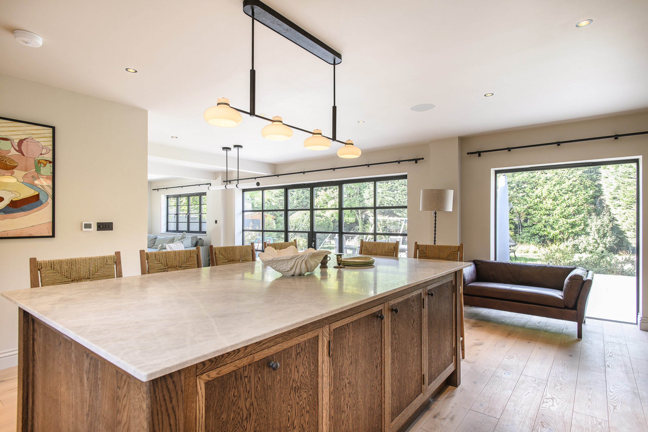 Open plan kitchen/ diner renovation at Rossmead in Hassocks