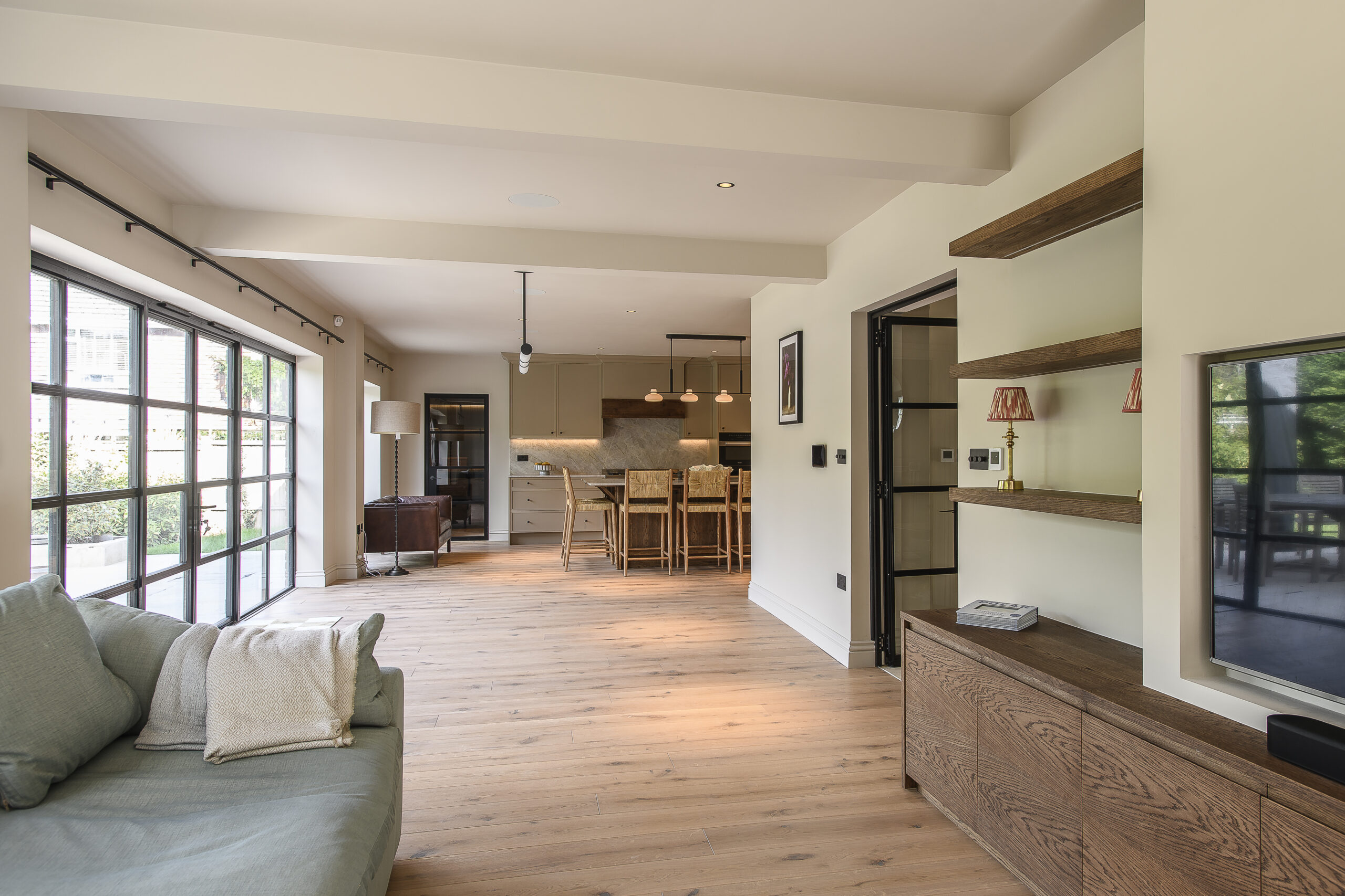 Open plan kitchen/ diner renovation at Rossmead in Hassocks